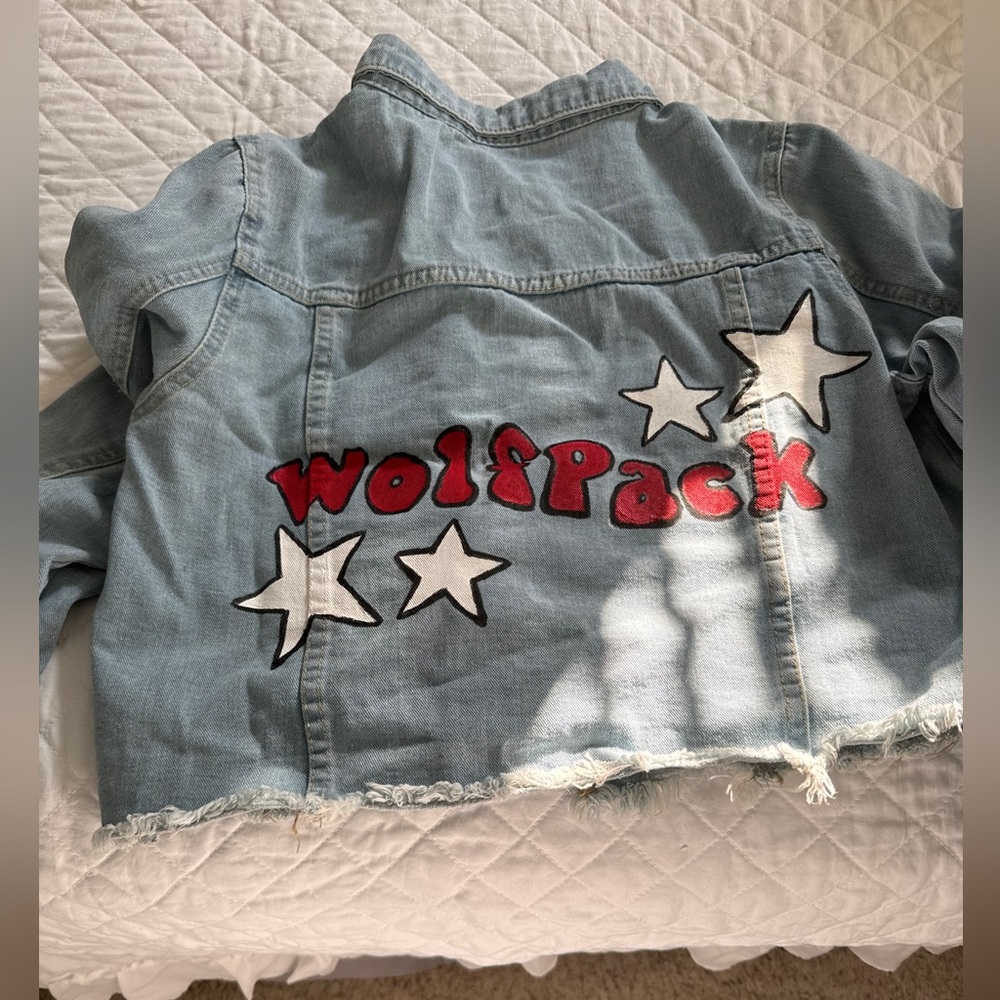 Custom NC State Jean Jacket